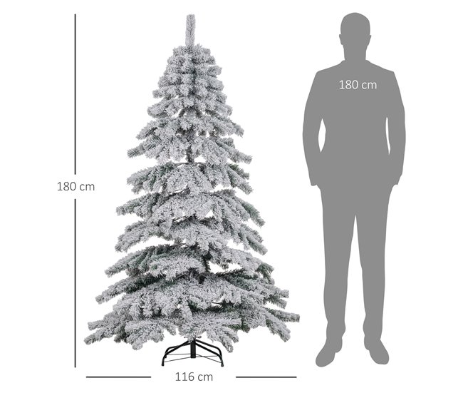 Árvore de Natal PVC e Metal HOMCOM, casa - natal GR1531651