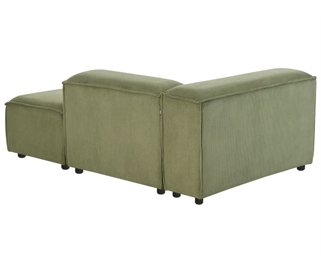 Beliani Chaise longue Bombazine ARDAL Verde