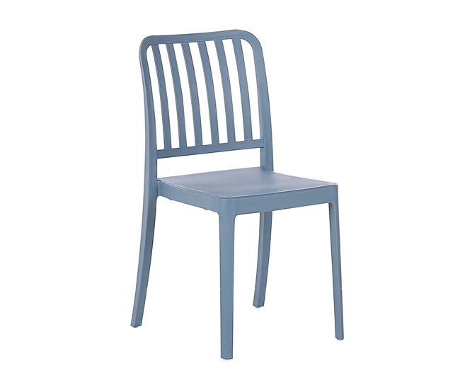 Beliani Conjunto bistrô SERSALE Azul