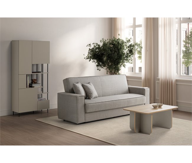 Mesa de centro retangular HILLARY Creme