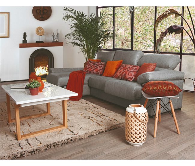 Chaise longue BEA Cinza Claro