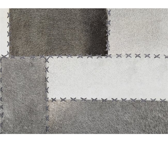 Beliani Pelos curtos PERVARI 140x200 Cinza Escuro