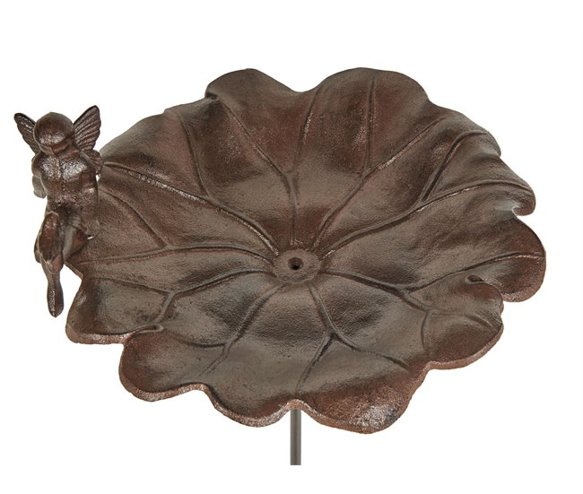 Beliani Fuente de bano para pájaros MAGPIE Castanho