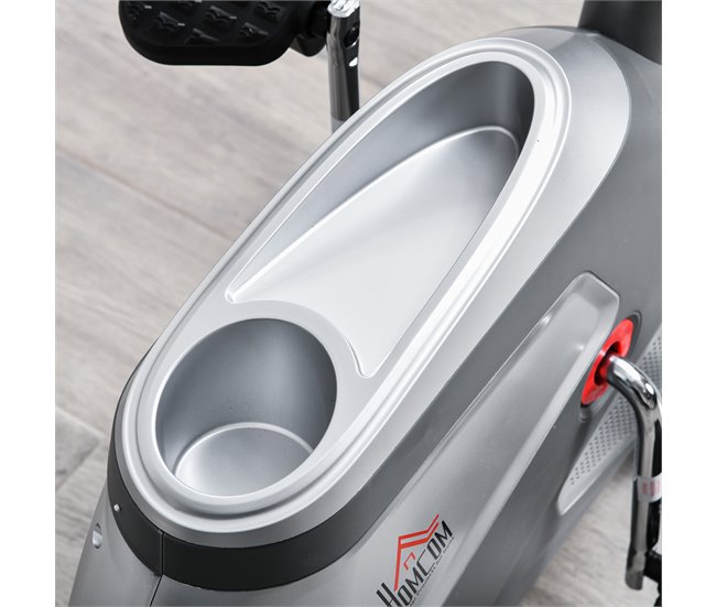 Bicicleta ergométrica Aço, ABS HOMCOM Cinza