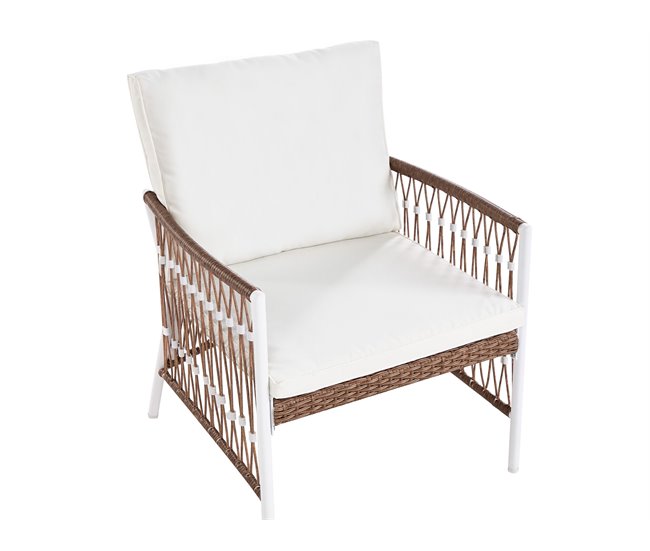 Beliani Conjunto bistrô LEVICO Branco
