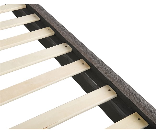 Beliani Cama com estrado Poliéster AMBASSADOR 152x216 Bege