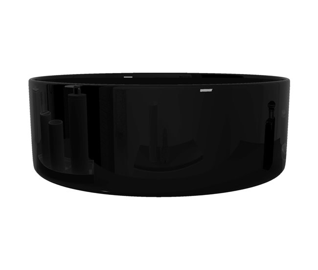 Lavatório - Lavabo - Pia de banheiro redondo Preto