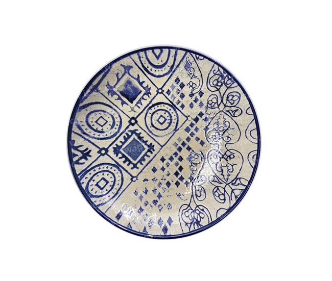 Conjunto 2 PRATOS sobremesa ALTAMIRA/JAMEO/DRACH LA MEDITERRÁNEA 20cm Azul