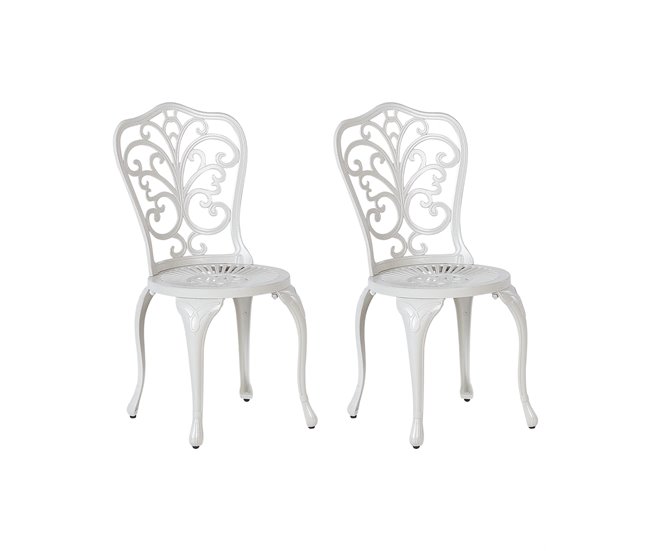 Beliani Cadeira de jardim TRIORA Branco