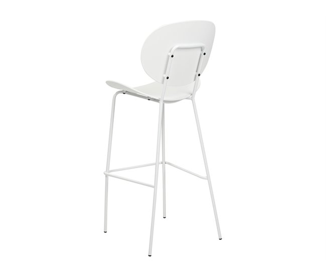 Beliani Silla de bar SHONTO Branco