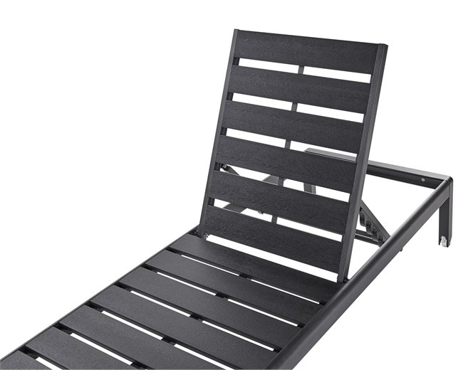 Beliani Cadeira lounge/relax NARDO Preto