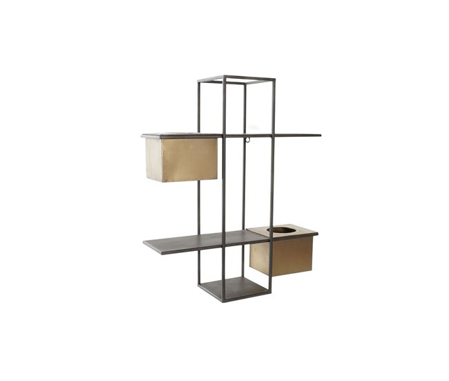 Estantes Preto/ Madeira