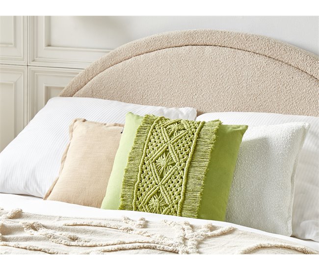 Beliani Almofada decorativa KALAM 45x45 Bege