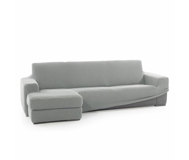 Cobertura para chaise longue com braço esquerdo curto NIAGARA Cinza Claro