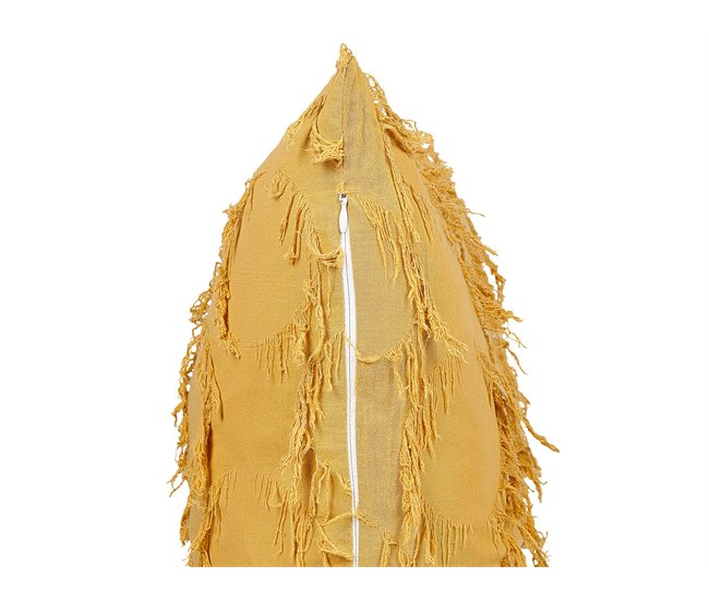 Beliani Almofada decorativa AGASTACHE 45x45 Amarelo