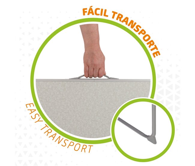 Mesa dobrável para campismo Aktive branco Branco