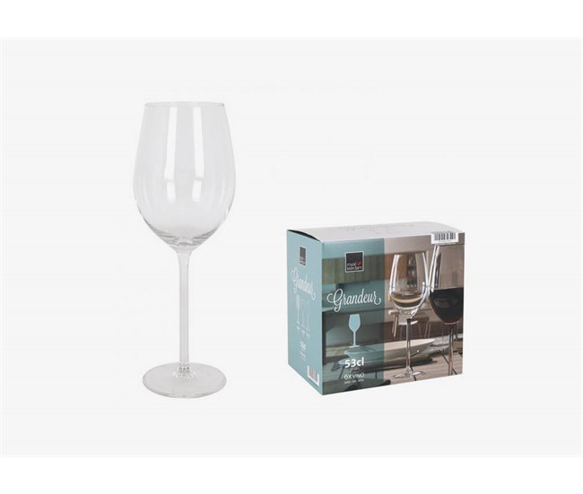 Conjunto de 6 copos de vinho GOBLET Transparente
