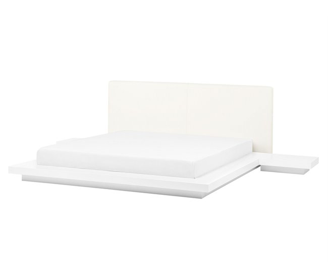 Beliani Cama de água MDF ZEN 308x229 Branco