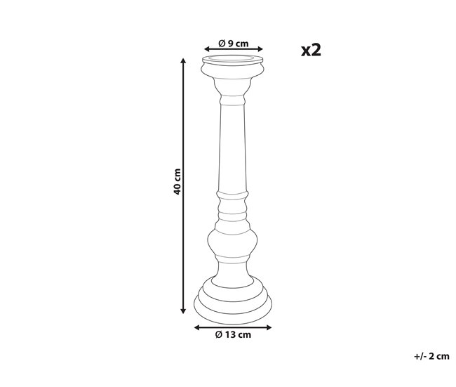 Beliani Candelabro IMARTI Dourado