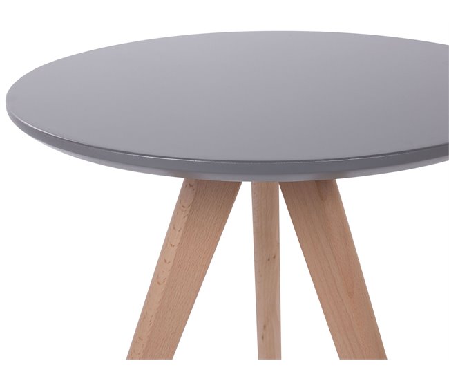 Beliani Conjunto de 3 mesas de centro VEGAS 48x48 Cinza