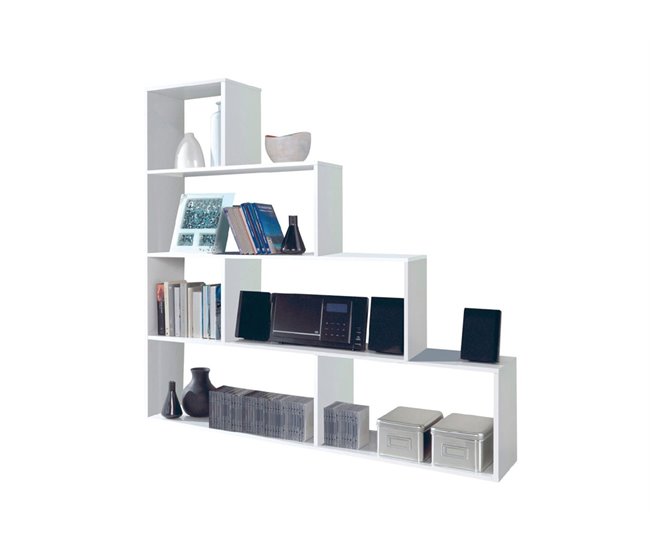 Estante 6 espaços STEP branco brilho Branco Brillo