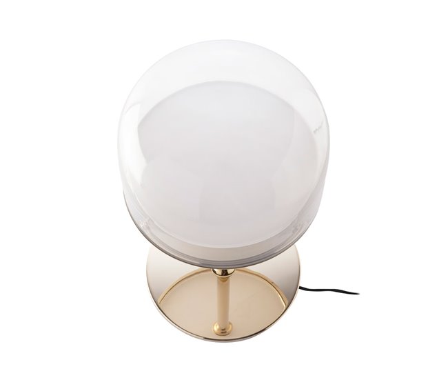 ANGEL CERDA Candeeiro de mesa em aço e vidro transparente Dourado