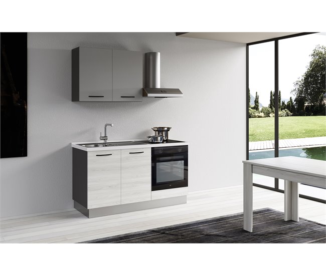 Cozinha GILDA 2.0 Esquerda Branco/cinza