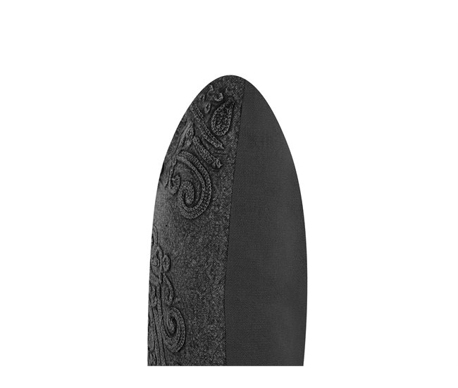 Beliani Almofada decorativa VELOOR Cinza Escuro