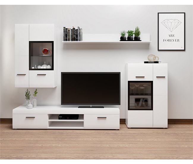 Compacto de TV CAREX 260 cm branca Branco