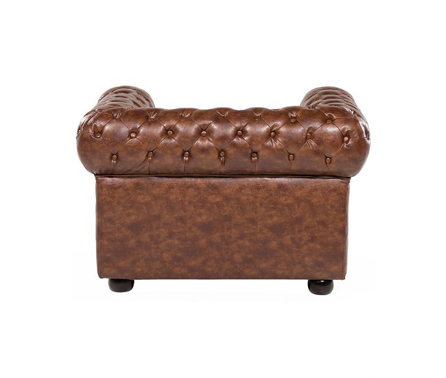 Beliani Poltrona CHESTERFIELD Bege
