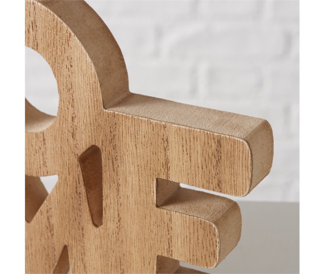 Figura HOME/LOVE sortida da marca BOLTZE Madeira