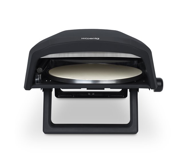 Forno de pizza a gás Gino640 H.koenig Preto / Cinza
