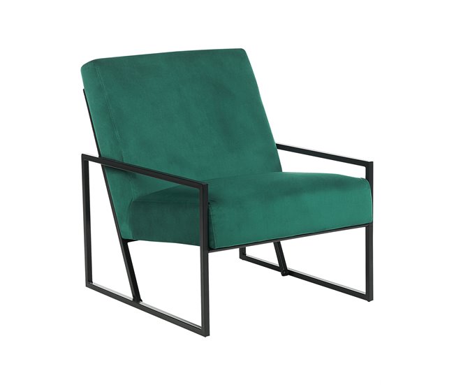 Beliani Poltrona DELARY Azul/ Verde