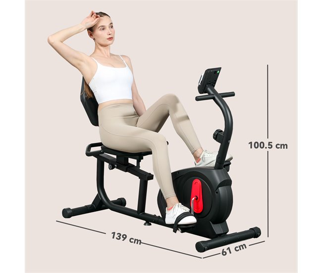Bicicleta Estática Aço e ABS SPORTNOW Preto