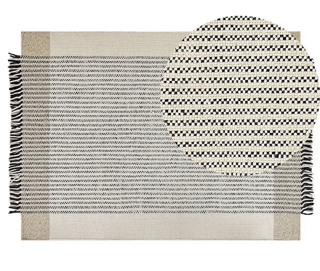Beliani Entrelaçado DIVARLI 140x200 Bege