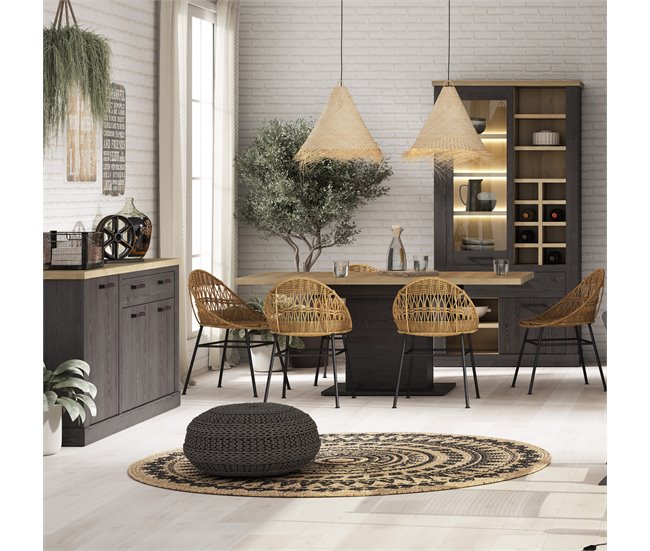 Mesa de jantar extensível carvalho VERONA Carvalho