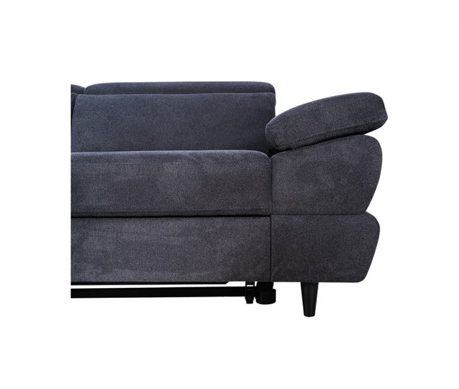 Sofá de canto OMEGA com cama cor antracite Antracite