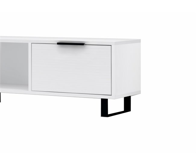 Conjunto de móvel de TV e prateleira ZENA, branco Branco