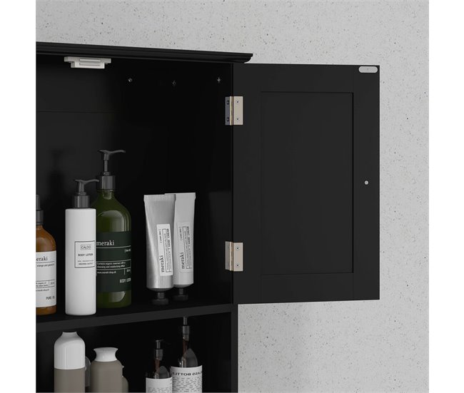 Armário Casa de Banho MDF kleankin, casa - casa de banho Preto