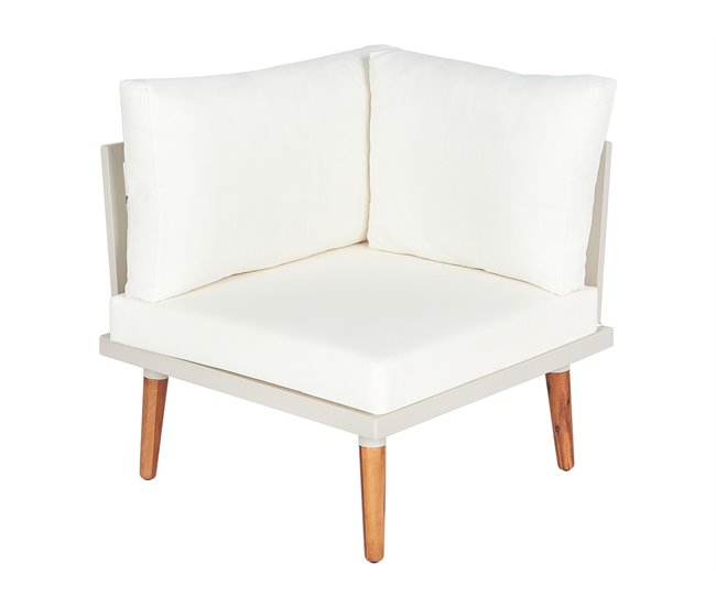 Beliani Conjunto lounge CORATO Cinza Escuro