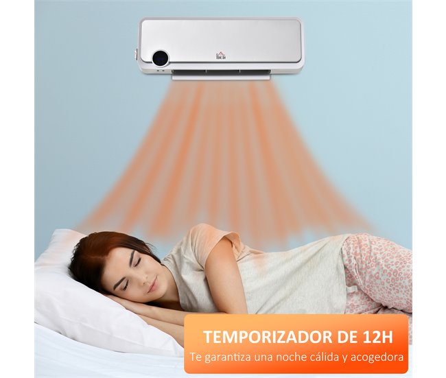 Aquecedor de Parede PP, PA HOMCOM Multicor