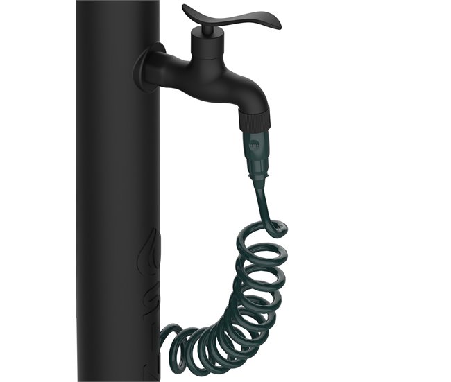Fonte ACQUA PRO Garden Sined com ligação lateral de água em polietileno, Preto Preto