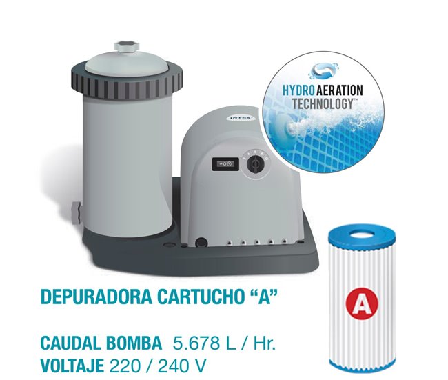 Quadro de prisma INTEX piscina desmontável Clearview Cinza