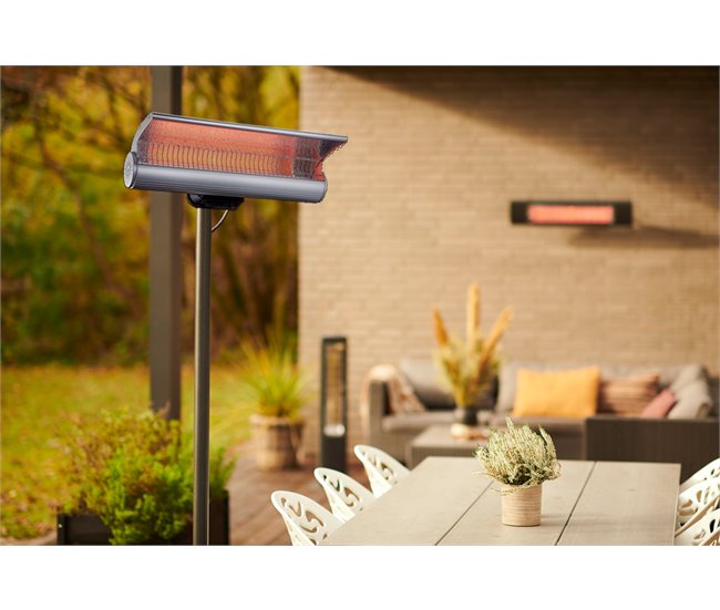 Sined INFRARED STUFA TERRA 2000 Piso Aquecedor Reflector 2000W, Grey Cinza