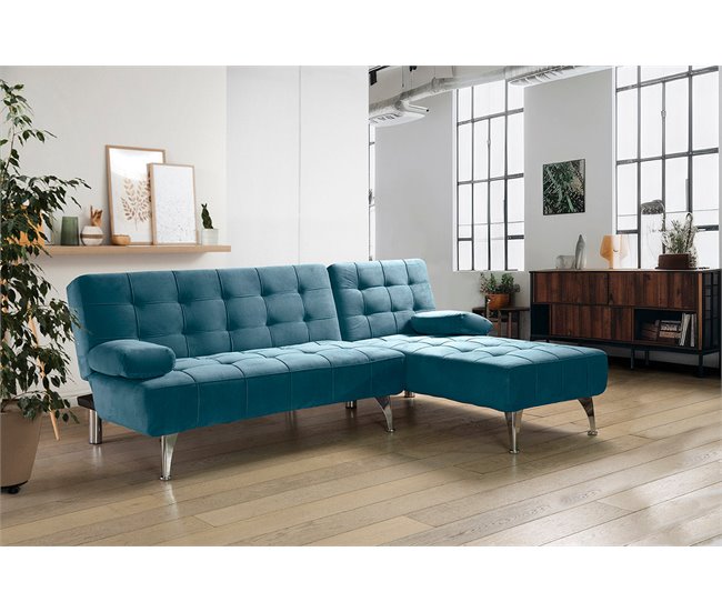 Sofá-cama Chaise Longue XS Cinza