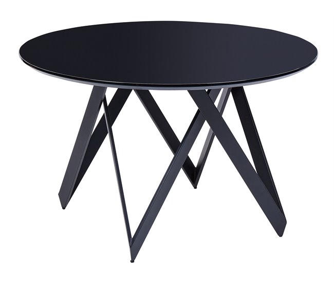 Beliani Mesa de jantar OXHILL Preto