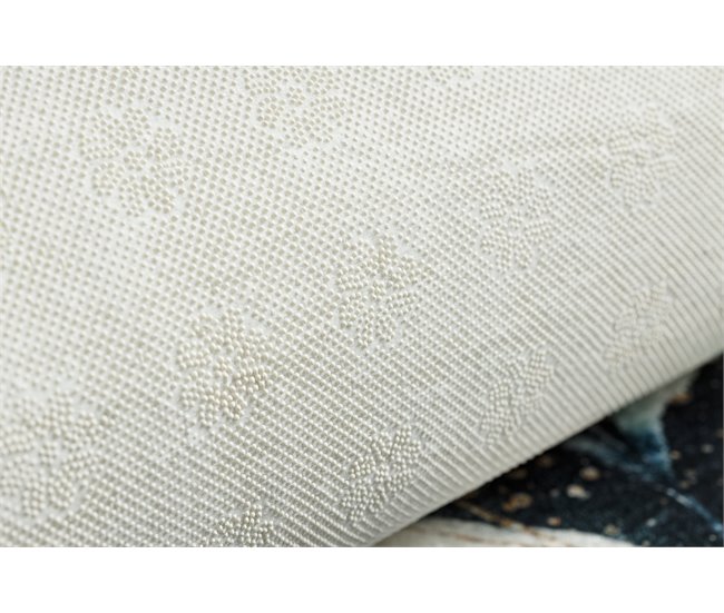 ANDRE 1336 Tapete Folhas antiderrapante 120x170 Azul/ Verde