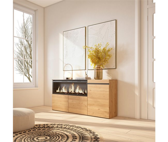 Aparadores para sala de estar 158 Carvalho