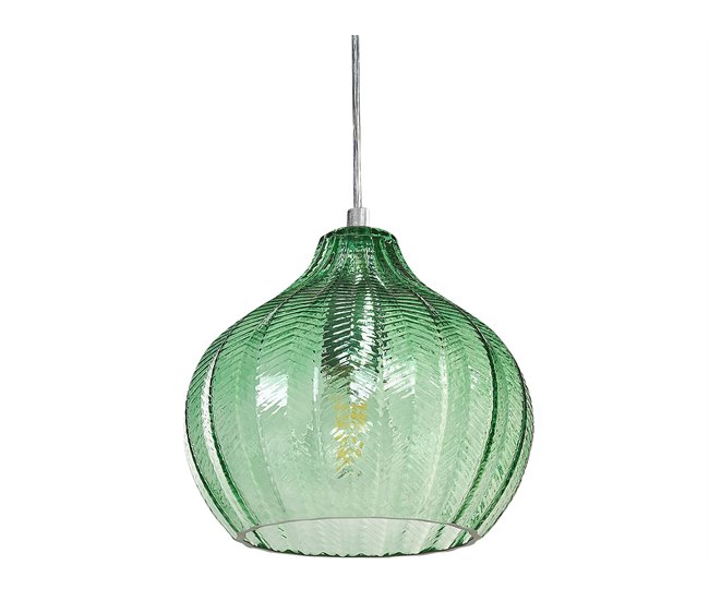 Beliani Candeeiro de tecto KEILA Verde