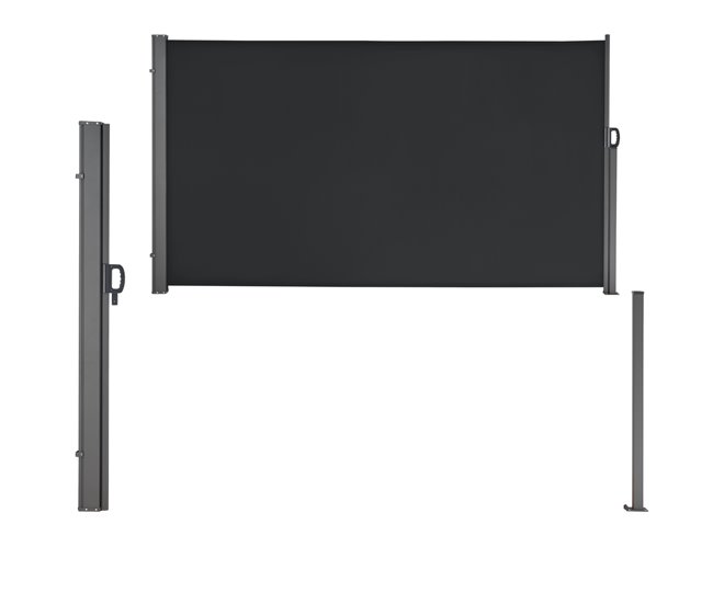 Toldo lateral exterior Mulhacen extensível 300x10 Preto